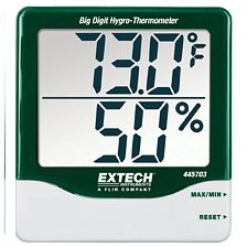 Thermo hygromètre avec horloge 2